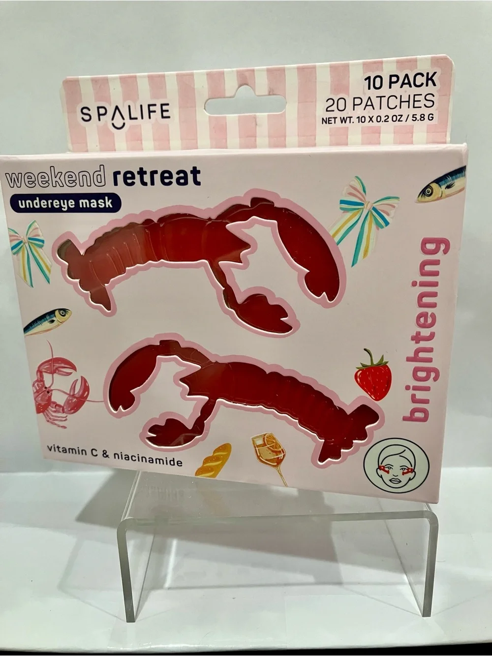 SpaLife Weekend Retreat Brightening Undereye Masks- box of 20